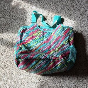 thirty-one Teal Multicolor Dot-Pattern Travel Bag